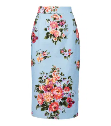 Dolce & Gabbana Floral cotton pencil skirt | Thumbnail 1 Dolce & Gabbana Floral cotton pencil skirt | Thumbnail 1