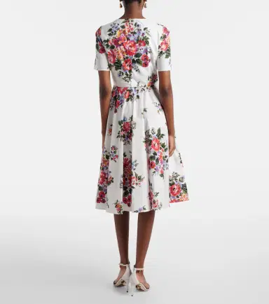 Dolce & Gabbana Floral cotton midi dress | Thumbnail 3 Dolce & Gabbana Floral cotton midi dress | Thumbnail 3