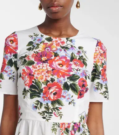 Dolce & Gabbana Floral cotton midi dress | Thumbnail 5 Dolce & Gabbana Floral cotton midi dress | Thumbnail 5