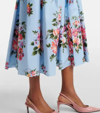 Dolce & Gabbana Floral belted cotton poplin shirt dress | Thumbnail 3 Dolce & Gabbana Floral belted cotton poplin shirt dress | Thumbnail 3