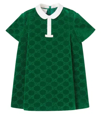 Gucci Kids Baby GG broderie anglaise cotton dress | Thumbnail 1 Gucci Kids Baby GG broderie anglaise cotton dress | Thumbnail 1