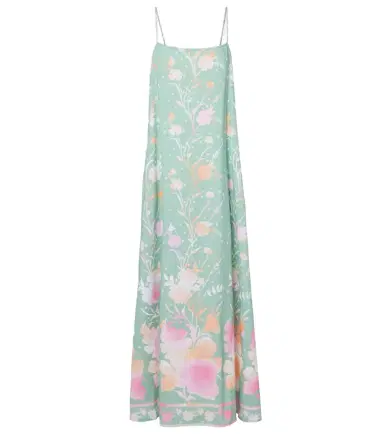 Juliet Dunn Floral cotton and linen maxi dress | Thumbnail 1 Juliet Dunn Floral cotton and linen maxi dress | Thumbnail 1