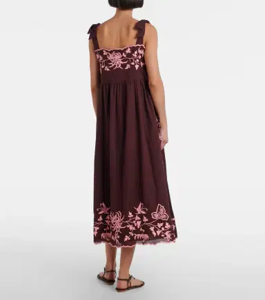 JULIET DUNN Embroidered cotton midi dress | Thumbnail 5 JULIET DUNN Embroidered cotton midi dress | Thumbnail 5