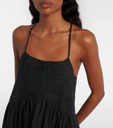 Juliet Dunn Embroidered cotton poplin minidress | Thumbnail 5 Juliet Dunn Embroidered cotton poplin minidress | Thumbnail 5