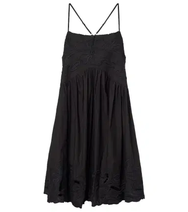 Juliet Dunn Embroidered cotton poplin minidress | Thumbnail 1 Juliet Dunn Embroidered cotton poplin minidress | Thumbnail 1