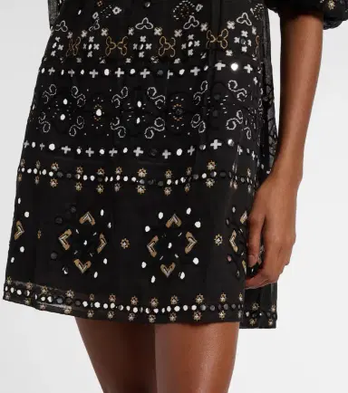 Juliet Dunn Embellished cotton poplin minidress | Thumbnail 2 Juliet Dunn Embellished cotton poplin minidress | Thumbnail 2