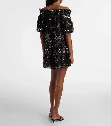 Juliet Dunn Embellished cotton poplin minidress | Thumbnail 4 Juliet Dunn Embellished cotton poplin minidress | Thumbnail 4