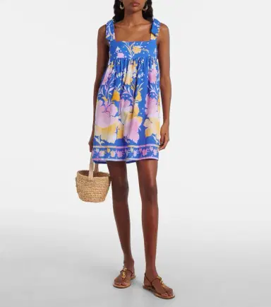 JULIET DUNN Floral cotton and linen minidress | Thumbnail 4 JULIET DUNN Floral cotton and linen minidress | Thumbnail 4