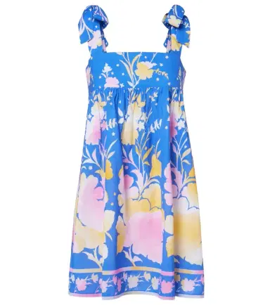 JULIET DUNN Floral cotton and linen minidress | Thumbnail 1 JULIET DUNN Floral cotton and linen minidress | Thumbnail 1