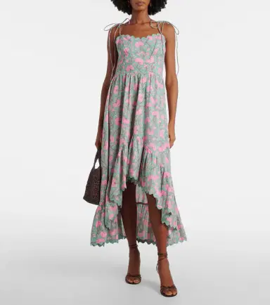 JULIET DUNN Floral cotton midi dress | Thumbnail 3 JULIET DUNN Floral cotton midi dress | Thumbnail 3