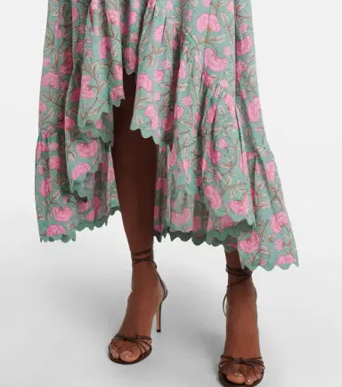 JULIET DUNN Floral cotton midi dress | Thumbnail 4 JULIET DUNN Floral cotton midi dress | Thumbnail 4