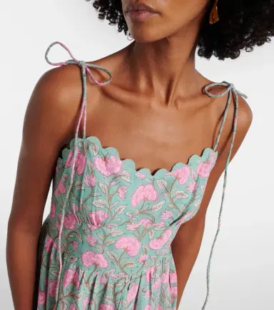 JULIET DUNN Floral cotton midi dress | Thumbnail 5 JULIET DUNN Floral cotton midi dress | Thumbnail 5