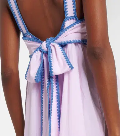JULIET DUNN Embroidered cotton and linen midi dress | Thumbnail 2 JULIET DUNN Embroidered cotton and linen midi dress | Thumbnail 2