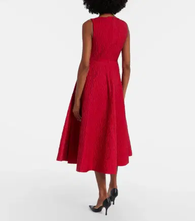 Roksanda Tera cloqué midi dress | Thumbnail 4 Roksanda Tera cloqué midi dress | Thumbnail 4
