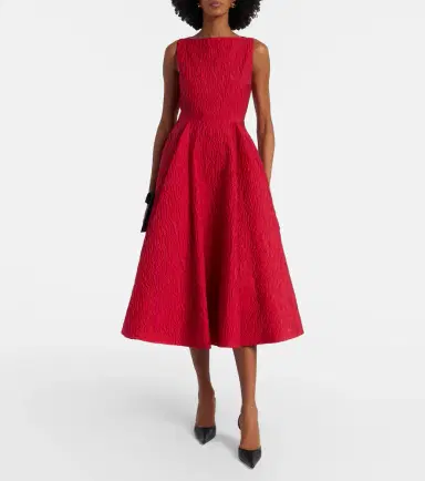 Roksanda Tera cloqué midi dress | Thumbnail 5 Roksanda Tera cloqué midi dress | Thumbnail 5