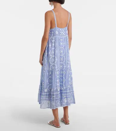 Juliet Dunn Printed sequined cotton midi dress | Thumbnail 4 Juliet Dunn Printed sequined cotton midi dress | Thumbnail 4