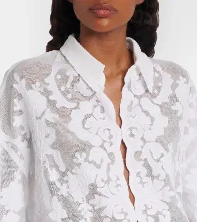 Juliet Dunn Embroidered cotton shirt | Thumbnail 3 Juliet Dunn Embroidered cotton shirt | Thumbnail 3