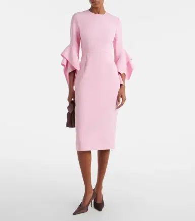 Roksanda Ruffled midi dress | Thumbnail 3 Roksanda Ruffled midi dress | Thumbnail 3