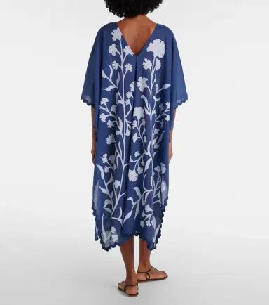 Juliet Dunn Scalloped cotton kaftan | Thumbnail 2 Juliet Dunn Scalloped cotton kaftan | Thumbnail 2