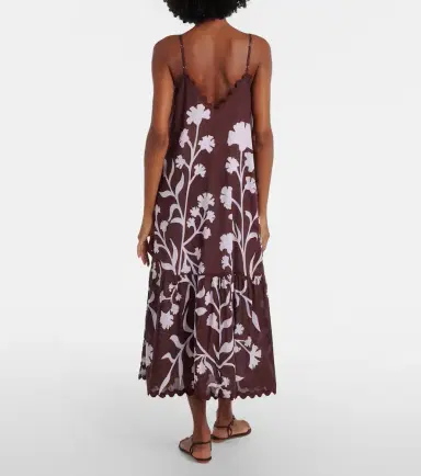 Juliet Dunn Scalloped cotton midi dress | Thumbnail 4 Juliet Dunn Scalloped cotton midi dress | Thumbnail 4