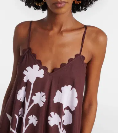 Juliet Dunn Scalloped cotton midi dress | Thumbnail 5 Juliet Dunn Scalloped cotton midi dress | Thumbnail 5