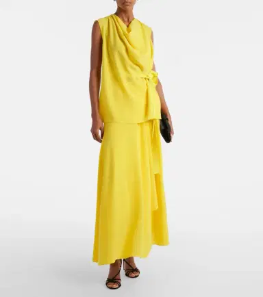 Roksanda Asha crêpe maxi skirt | Thumbnail 4 Roksanda Asha crêpe maxi skirt | Thumbnail 4