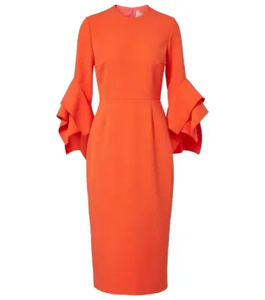 Roksanda Ruffled midi dress | Thumbnail 1 Roksanda Ruffled midi dress | Thumbnail 1