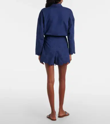 Juliet Dunn Embroidered floral cotton poplin shorts | Thumbnail 5 Juliet Dunn Embroidered floral cotton poplin shorts | Thumbnail 5
