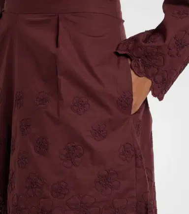 Juliet Dunn Embroidered floral cotton poplin shorts | Thumbnail 6 Juliet Dunn Embroidered floral cotton poplin shorts | Thumbnail 6