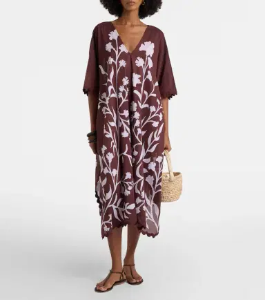 Juliet Dunn Floral cotton kaftan | Thumbnail 2 Juliet Dunn Floral cotton kaftan | Thumbnail 2
