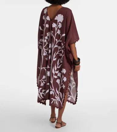 Juliet Dunn Floral cotton kaftan | Thumbnail 3 Juliet Dunn Floral cotton kaftan | Thumbnail 3
