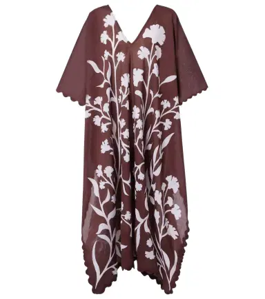 Juliet Dunn Floral cotton kaftan | Thumbnail 1 Juliet Dunn Floral cotton kaftan | Thumbnail 1