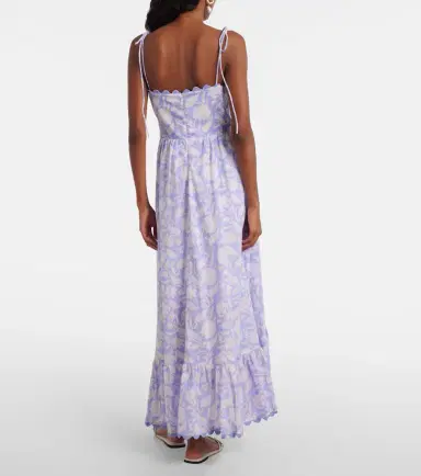 JULIET DUNN Asymmetric floral cotton midi dress | Thumbnail 2 JULIET DUNN Asymmetric floral cotton midi dress | Thumbnail 2