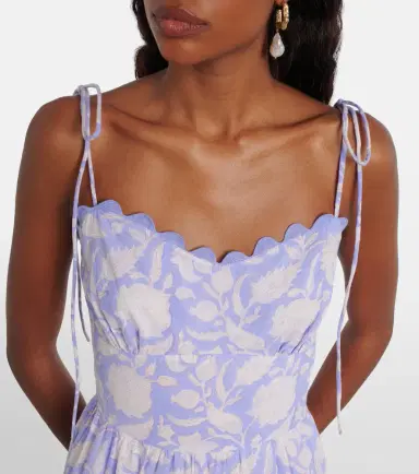 JULIET DUNN Asymmetric floral cotton midi dress | Thumbnail 5 JULIET DUNN Asymmetric floral cotton midi dress | Thumbnail 5