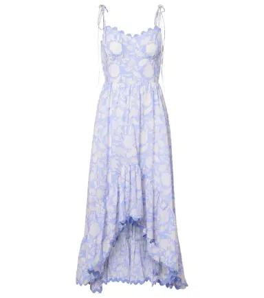 JULIET DUNN Asymmetric floral cotton midi dress | Thumbnail 1 JULIET DUNN Asymmetric floral cotton midi dress | Thumbnail 1