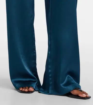 Leset Barb satin wide-leg pants | Thumbnail 2 Leset Barb satin wide-leg pants | Thumbnail 2