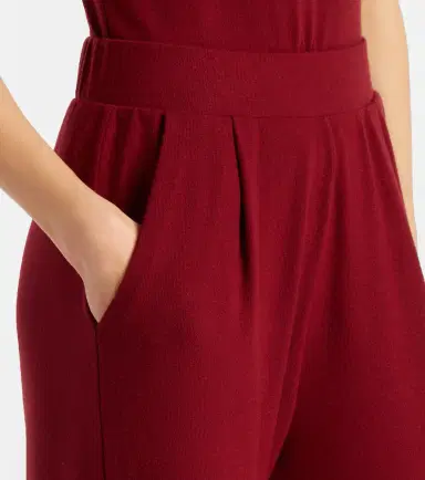 LESET Lauren pleated jersey wide-leg pants | Thumbnail 3 LESET Lauren pleated jersey wide-leg pants | Thumbnail 3