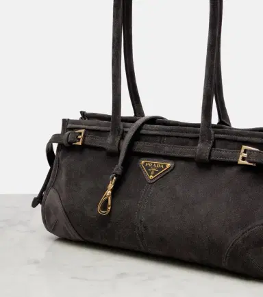 Prada Bonnie Medium suede shoulder bag | Thumbnail 5 Prada Bonnie Medium suede shoulder bag | Thumbnail 5
