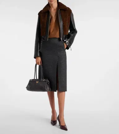 Prada Bonnie Medium suede shoulder bag | Thumbnail 7 Prada Bonnie Medium suede shoulder bag | Thumbnail 7