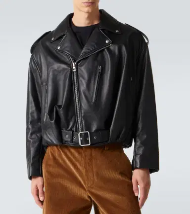 Loewe Balloon leather biker jacket | Thumbnail 2 Loewe Balloon leather biker jacket | Thumbnail 2
