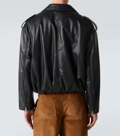 Loewe Balloon leather biker jacket | Thumbnail 3 Loewe Balloon leather biker jacket | Thumbnail 3