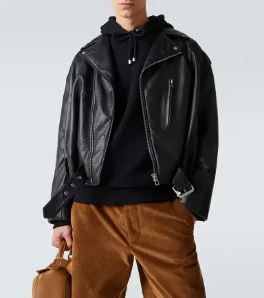 Loewe Balloon leather biker jacket | Thumbnail 7 Loewe Balloon leather biker jacket | Thumbnail 7