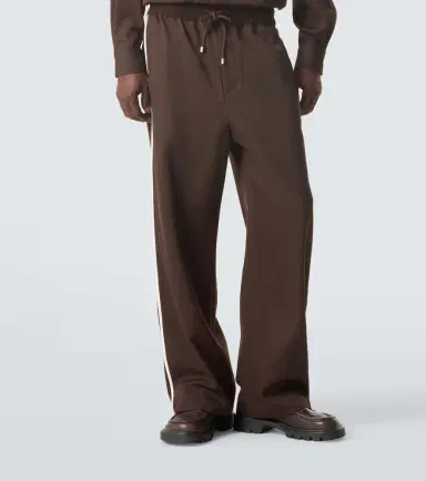 Loewe Wool gabardine wide-leg pants | Thumbnail 2 Loewe Wool gabardine wide-leg pants | Thumbnail 2