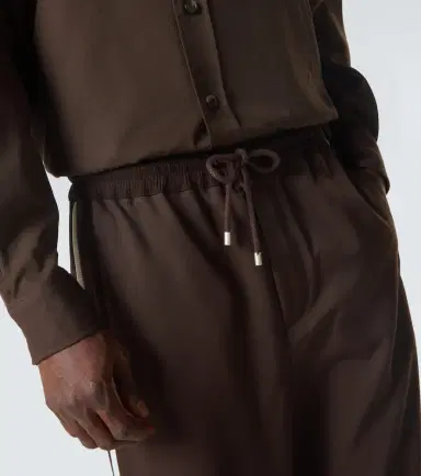 Loewe Wool gabardine wide-leg pants | Thumbnail 3 Loewe Wool gabardine wide-leg pants | Thumbnail 3