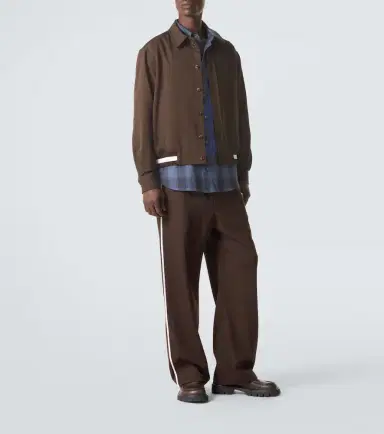 Loewe Wool gabardine wide-leg pants | Thumbnail 5 Loewe Wool gabardine wide-leg pants | Thumbnail 5