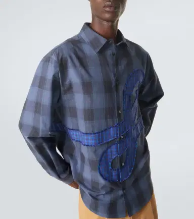 Loewe Checked cotton poplin shirt | Thumbnail 2 Loewe Checked cotton poplin shirt | Thumbnail 2