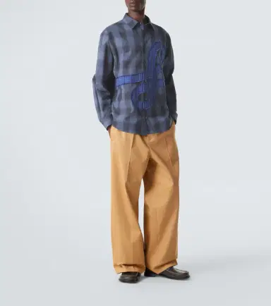 Loewe Checked cotton poplin shirt | Thumbnail 6 Loewe Checked cotton poplin shirt | Thumbnail 6