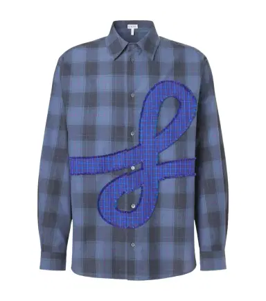 Loewe Checked cotton poplin shirt | Thumbnail 1 Loewe Checked cotton poplin shirt | Thumbnail 1
