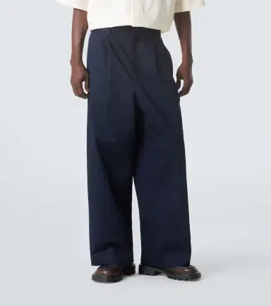 Loewe Pleated cotton gabardine wide-leg pants | Thumbnail 3 Loewe Pleated cotton gabardine wide-leg pants | Thumbnail 3