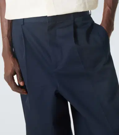 Loewe Pleated cotton gabardine wide-leg pants | Thumbnail 4 Loewe Pleated cotton gabardine wide-leg pants | Thumbnail 4